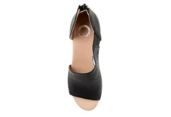 Journee Collection Womens Aretha Wedge Sandal - Black 14 Journee Collection Womens Aretha Wedge Sandal - Black -Shoe Style Sales US 01 102152 05