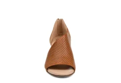 Journee Collection Womens Aretha Wedge Sandal - Cognac -Shoe Style Sales US 01 102153 02