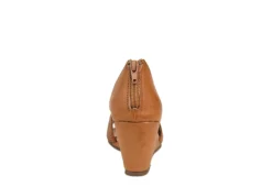 Journee Collection Womens Aretha Wedge Sandal - Cognac -Shoe Style Sales US 01 102153 04