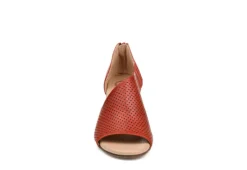Journee Collection Womens Aretha Wedge Sandal - Rust -Shoe Style Sales US 01 102154 02