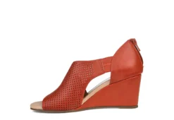 Journee Collection Womens Aretha Wedge Sandal - Rust -Shoe Style Sales US 01 102154 03