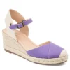 Journee Collection Womens Ashlyn Wedge Sandal - Purple -Shoe Style Sales US 01 102163 00