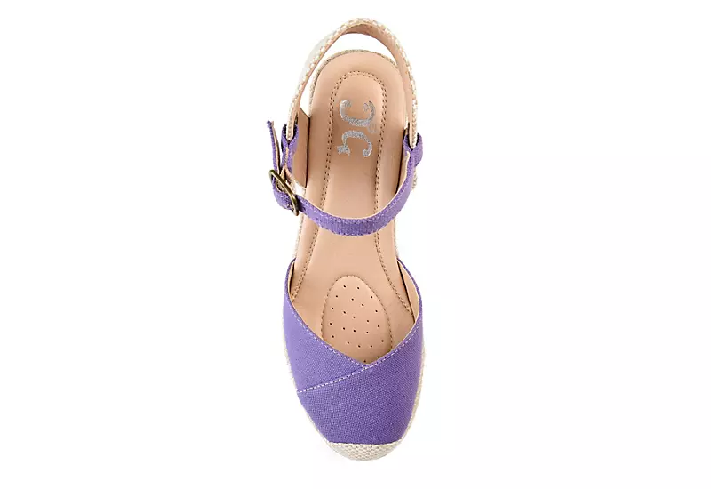 Journee Collection Womens Ashlyn Wedge Sandal - Purple 8 Journee Collection Womens Ashlyn Wedge Sandal - Purple - Image 6