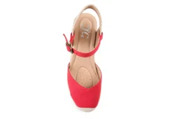 Journee Collection Womens Ashlyn Wedge Sandal - Red -Shoe Style Sales US 01 102164 05