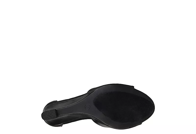 Journee Collection Womens Connor Wedge Sandal - Black 9 Journee Collection Womens Connor Wedge Sandal - Black - Image 7