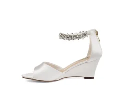 Journee Collection Womens Connor Wedge Sandal - White -Shoe Style Sales US 01 102219 03