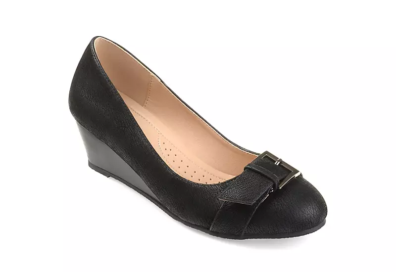Journee Collection Womens Graysn Wedge Pump - Black 3 Journee Collection Womens Graysn Wedge Pump - Black