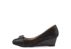 Journee Collection Womens Graysn Wedge Pump - Black 12 Journee Collection Womens Graysn Wedge Pump - Black -Shoe Style Sales US 01 102241 03