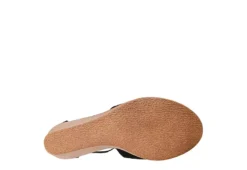 Journee Collection Womens Kedzie Wedge Sandal - Black -Shoe Style Sales US 01 102265 06