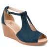 Journee Collection Womens Kedzie Wedge Sandal - Blue -Shoe Style Sales US 01 102266 00