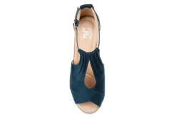 Journee Collection Womens Kedzie Wedge Sandal - Blue -Shoe Style Sales US 01 102266 05