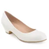 Journee Collection Womens Saar Pump - White -Shoe Style Sales US 01 103360 00