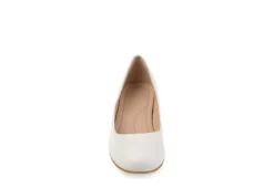 Journee Collection Womens Saar Pump - White 11 Journee Collection Womens Saar Pump - White -Shoe Style Sales US 01 103360 02