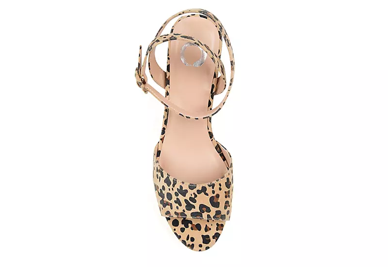 Journee Collection Womens Nairri Platform Sandal - Leopard 8 Journee Collection Womens Nairri Platform Sandal - Leopard - Image 6