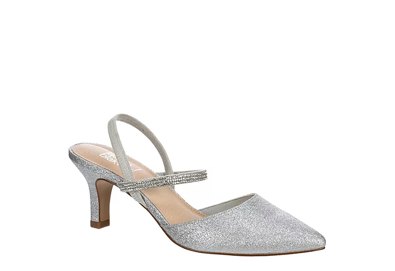 Lauren Blakwell Womens Bea Pump - Silver 3 Lauren Blakwell Womens Bea Pump - Silver