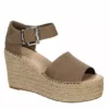 Michael By Michael Shannon Womens Giulia Wedge Sandal - Taupe -Shoe Style Sales US 01 105204 00