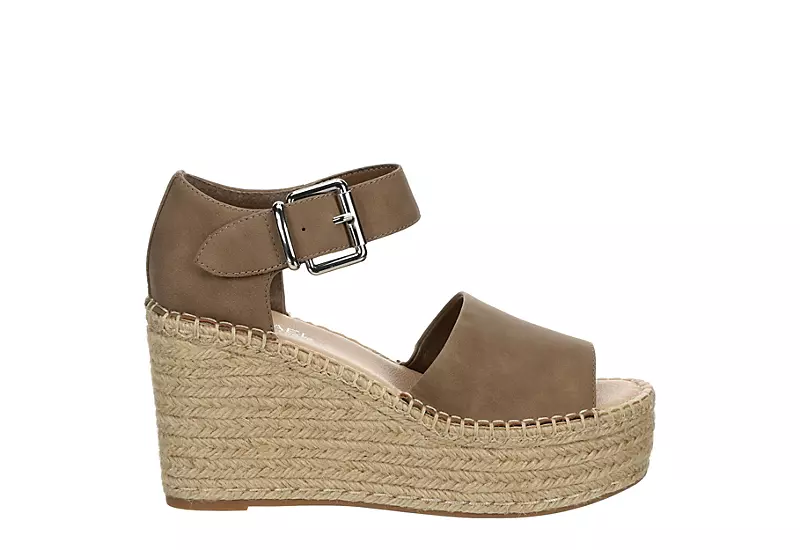 Michael By Michael Shannon Womens Giulia Wedge Sandal - Taupe 4 Michael By Michael Shannon Womens Giulia Wedge Sandal - Taupe - Image 2
