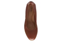 Clarks Womens Jeanette Ease Flat - Tan -Shoe Style Sales US 01 105282 05