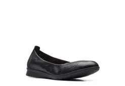Clarks Womens Jeanette Ease Flat - Black