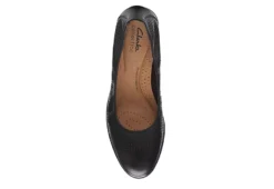 Clarks Womens Jeanette Ease Flat - Black -Shoe Style Sales US 01 105283 05