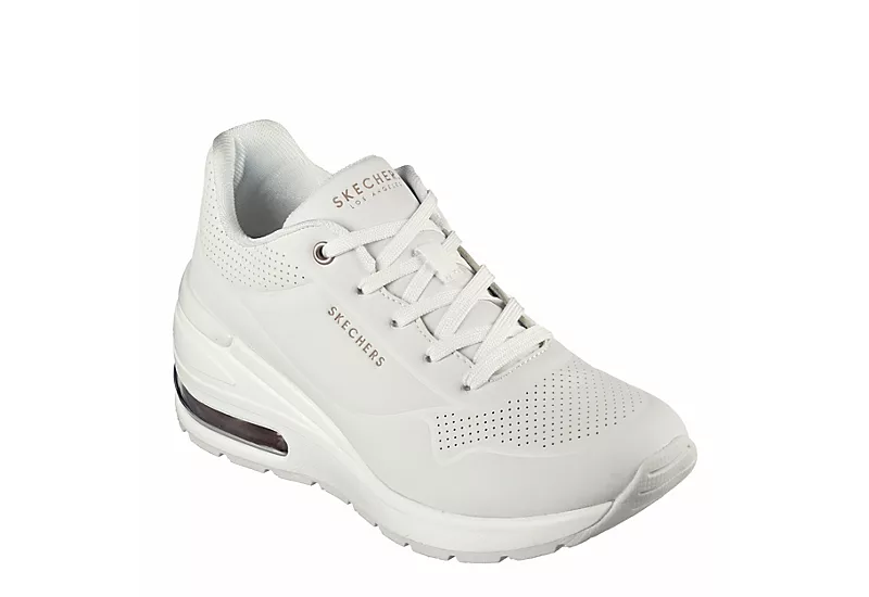 Skechers Womens Million Air Elevated Air Sneaker - White 3 Skechers Womens Million Air Elevated Air Sneaker - White