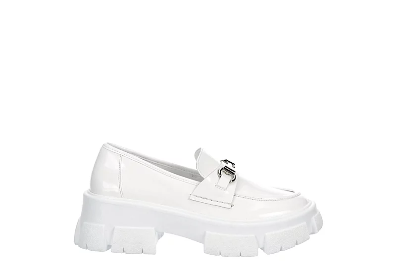 Steve Madden Womens Trifecta Loafer - White 4 Steve Madden Womens Trifecta Loafer - White - Image 2