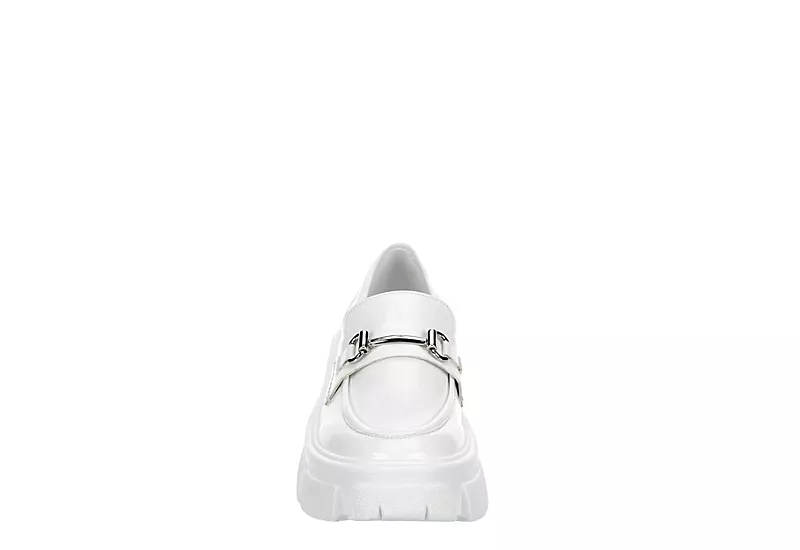 Steve Madden Womens Trifecta Loafer - White 5 Steve Madden Womens Trifecta Loafer - White - Image 3