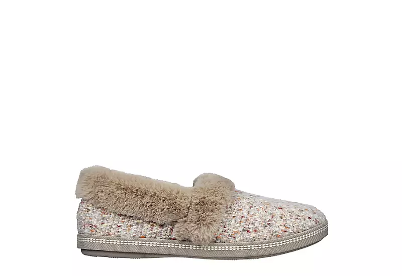 Skechers Womens Cozy Campfire Lazy Sunday Slipper - Taupe 4 Skechers Womens Cozy Campfire Lazy Sunday Slipper - Taupe - Image 2