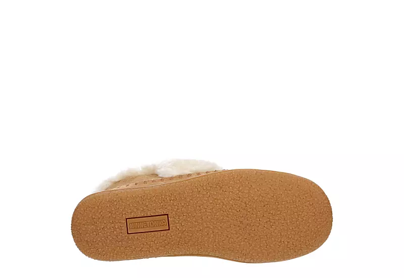 Minnetonka Womens Jule Bootie Slipper - Tan 9 Minnetonka Womens Jule Bootie Slipper - Tan - Image 7