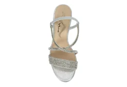 N By Nina Womens Lourdes Sandal - Silver -Shoe Style Sales US 01 106400 05