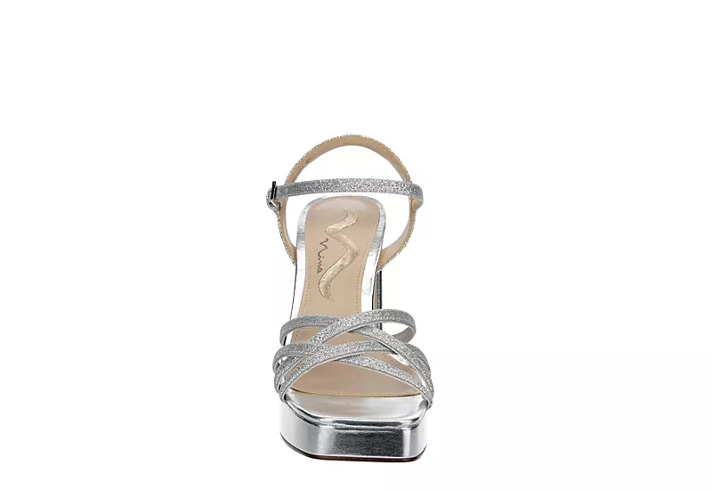 N By Nina Womens Sabrina Platform Sandal - Silver 5 N By Nina Womens Sabrina Platform Sandal - Silver - Image 3