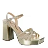N By Nina Womens Sabrina Platform Sandal - Champagne -Shoe Style Sales US 01 106405 00