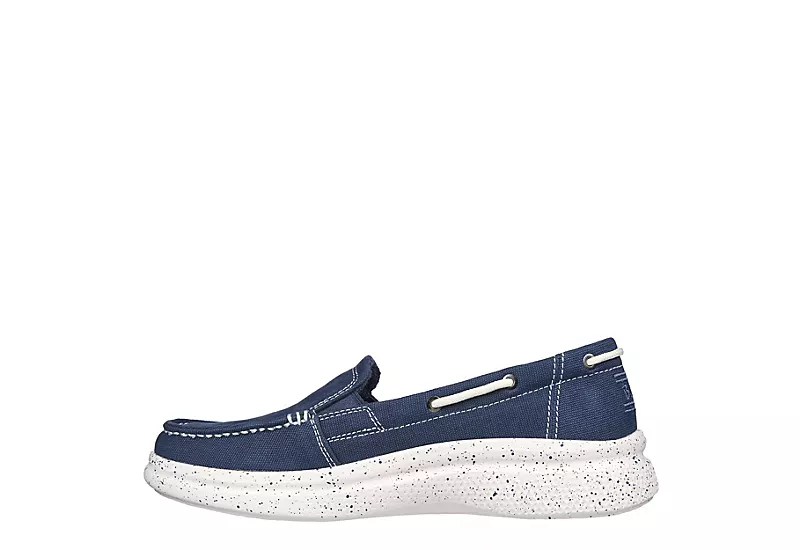 Skechers Womens Arch Fit Skipper Playful Slip On Sneaker - Navy 5 Skechers Womens Arch Fit Skipper Playful Slip On Sneaker - Navy - Image 3