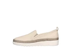 Skechers Womens Flexpadrille Hi Pleasant Harmony Slip On Sneaker - Natural -Shoe Style Sales US 01 106894 02