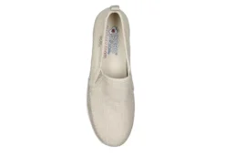 Skechers Womens Flexpadrille Hi Pleasant Harmony Slip On Sneaker - Natural -Shoe Style Sales US 01 106894 03