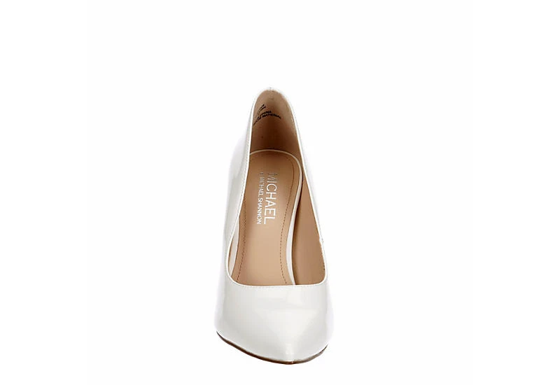Michael By Michael Shannon Womens Ryleigh Pump - White 5 Michael By Michael Shannon Womens Ryleigh Pump - White - Image 3