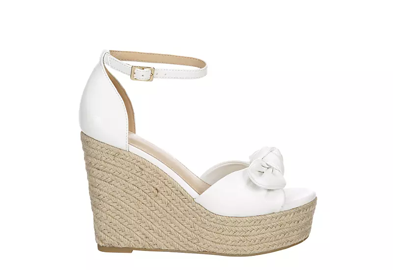 Michael By Michael Shannon Womens Baye Wedge Sandal - White 4 Michael By Michael Shannon Womens Baye Wedge Sandal - White - Image 2