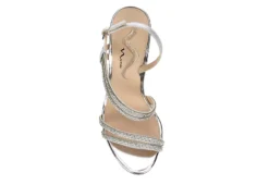 N By Nina Womens Sabetha Sandal - Silver -Shoe Style Sales US 01 107407 05