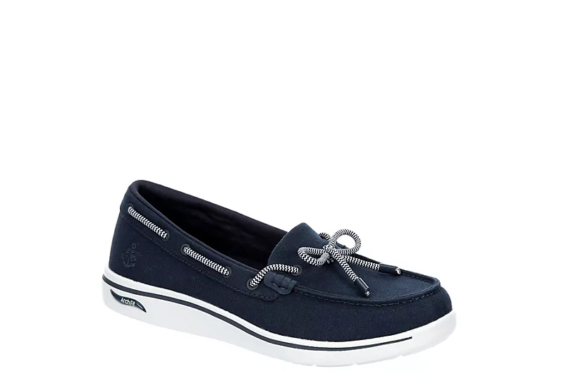 Skechers Womens Arch Fit Lift Sneaker - Navy 3 Skechers Womens Arch Fit Lift Sneaker - Navy