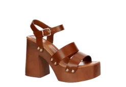 Madden Girl Womens Greenville Platform Sandal - Cognac