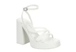 Madden Girl Womens Aces Platform Sandal - White