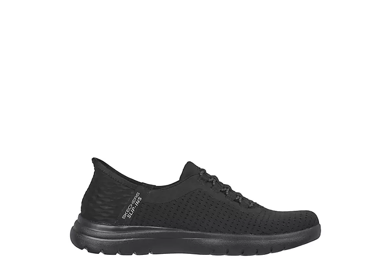 Skechers Womens Slip-ins On-the-go Flex Clever Sneaker - Black 4 Skechers Womens Slip-ins On-the-go Flex Clever Sneaker - Black - Image 2