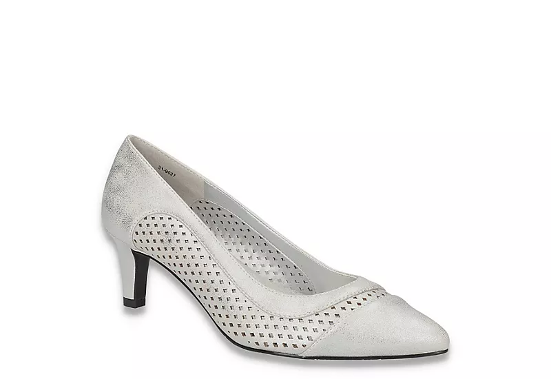 Easy Street Womens Ansen Pump - Silver 3 Easy Street Womens Ansen Pump - Silver