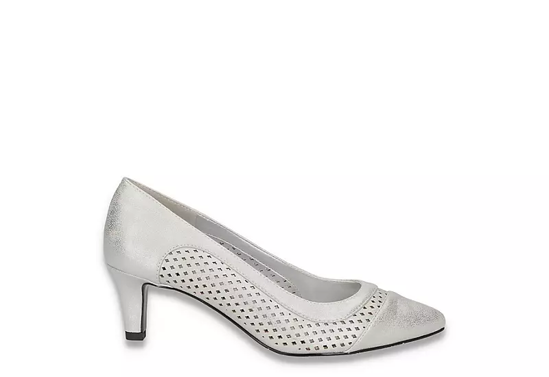 Easy Street Womens Ansen Pump - Silver 4 Easy Street Womens Ansen Pump - Silver - Image 2