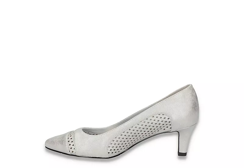 Easy Street Womens Ansen Pump - Silver 6 Easy Street Womens Ansen Pump - Silver - Image 4