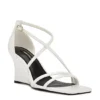 Nine West Womens Rolga Wedge Sandal - White -Shoe Style Sales US 01 108884 00