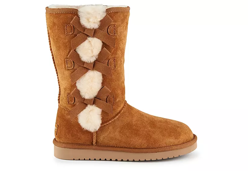 Koolaburra By Ugg Womens Victoria Tall Fur Boot - Rust 4 Koolaburra By Ugg Womens Victoria Tall Fur Boot - Rust - Image 2