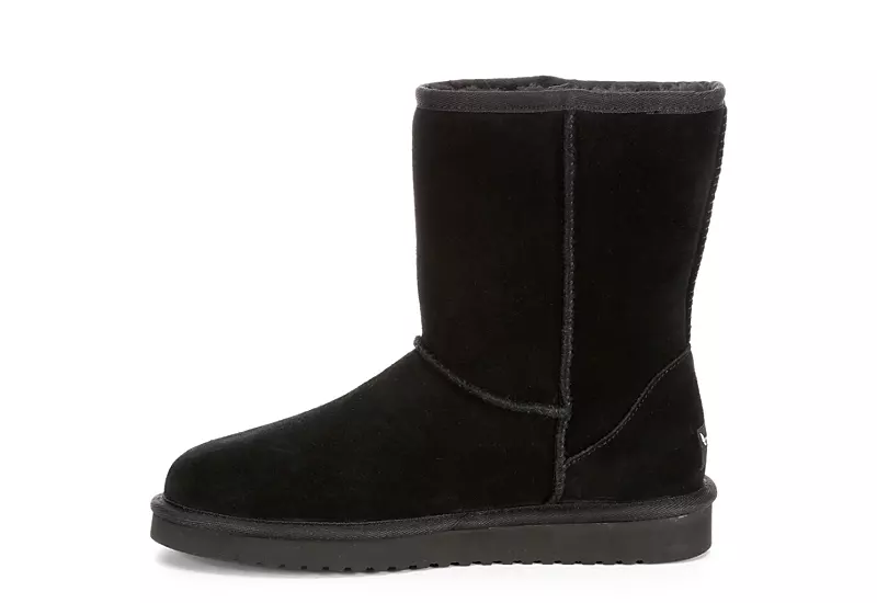 Koolaburra By Ugg Womens Koola Short Fur Boot - Black 6 Koolaburra By Ugg Womens Koola Short Fur Boot - Black - Image 4