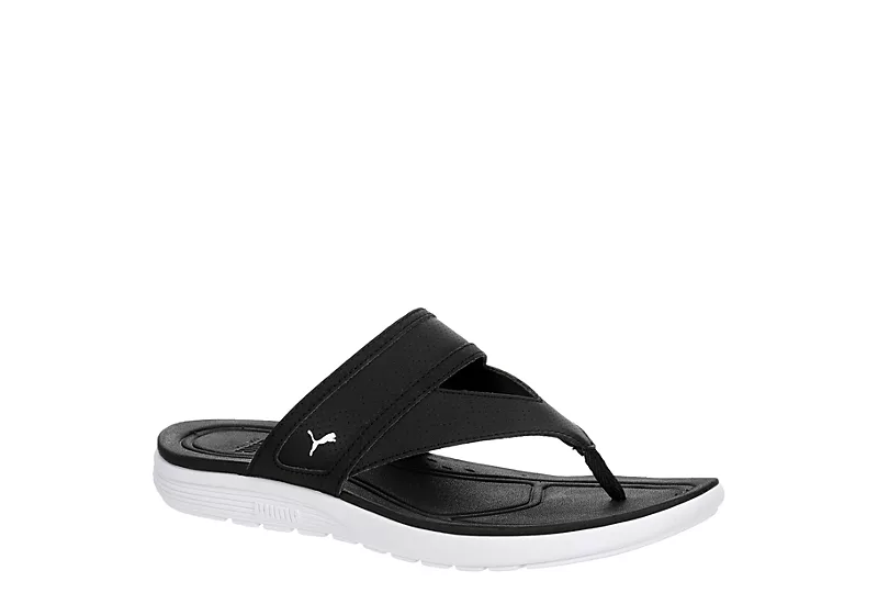 Puma Womens Softride Thong 2 Flip Flop Sandal - Black 3 Puma Womens Softride Thong 2 Flip Flop Sandal - Black