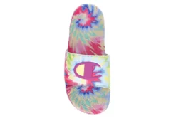 Champion Womens Mega Slide Tie Dye Slide Sandal - Pink -Shoe Style Sales US 01 202432 05